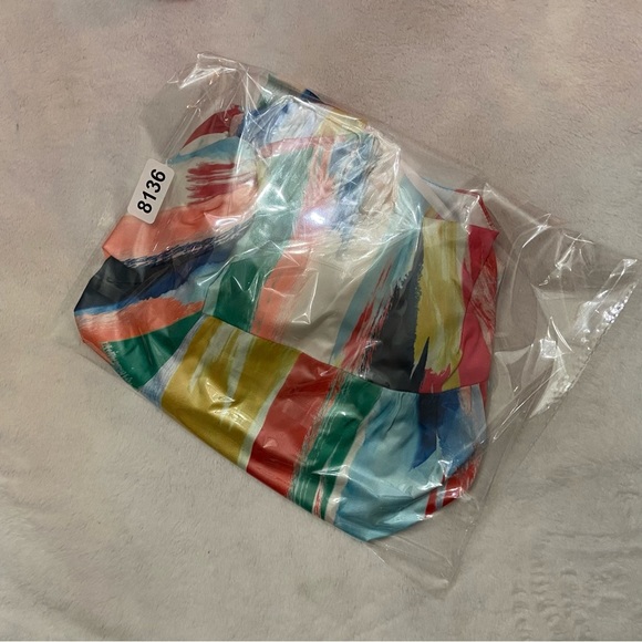 New! Milly Watercolor Brushstroke colorful Top In Multi 28136 - Picture 13 of 13